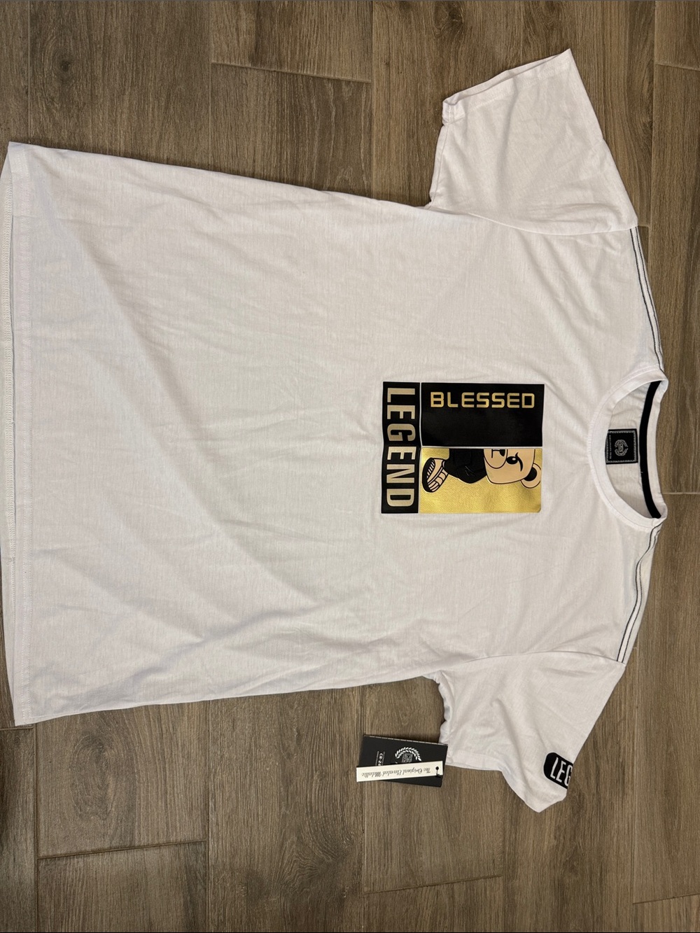 Blessed Legend Graphic Short Sleeve Tee - White